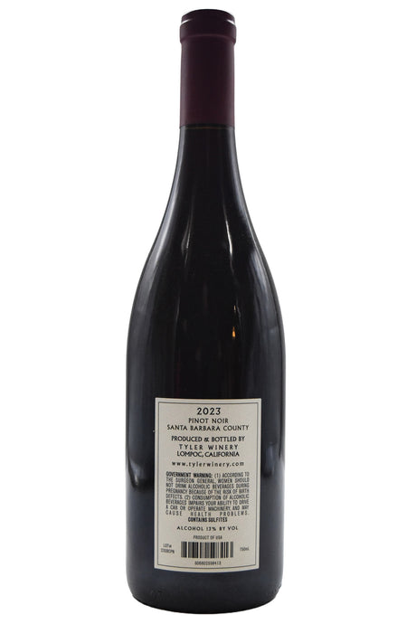 Bottle of Tyler Santa Barbara County Pinot Noir 2023-Red Wine-Flatiron SF