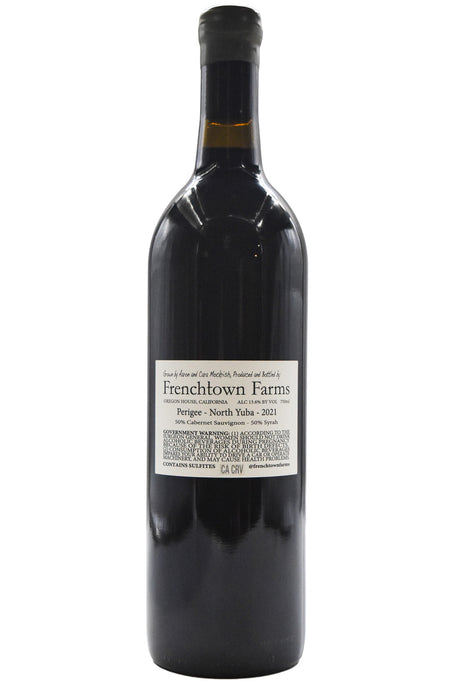Bottle of Frenchtown Farms North Yuba Cabernet Sauvignon/Syrah Perigree 2021-Red Wine-Flatiron SF