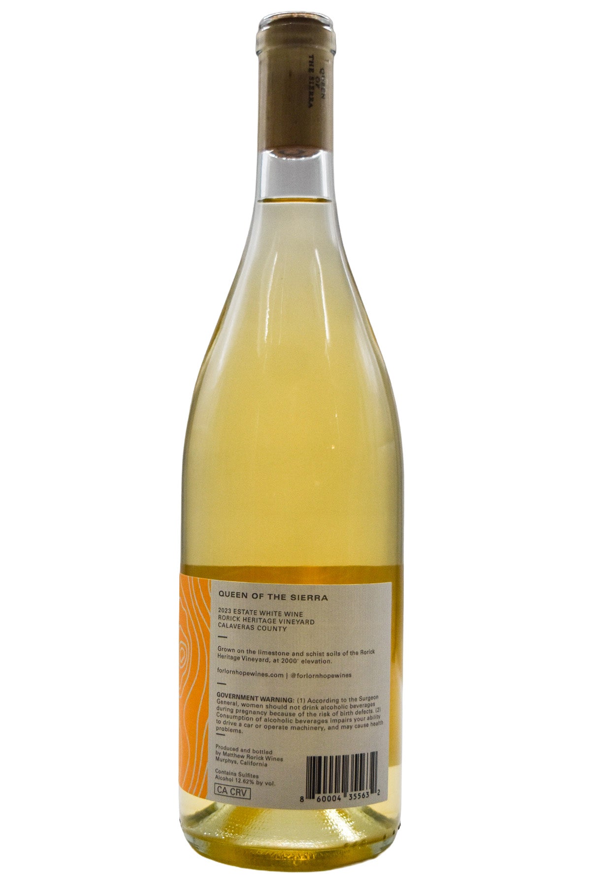 Bottle of Forlorn Hope Queen of the Sierra Calaveras Co. Estate White Wine 2023-White Wine-Flatiron SF