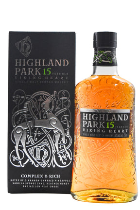 Bottle of Highland Park 15 Year Old Viking Heart Single Malt Scotch Whisky-Spirits-Flatiron SF