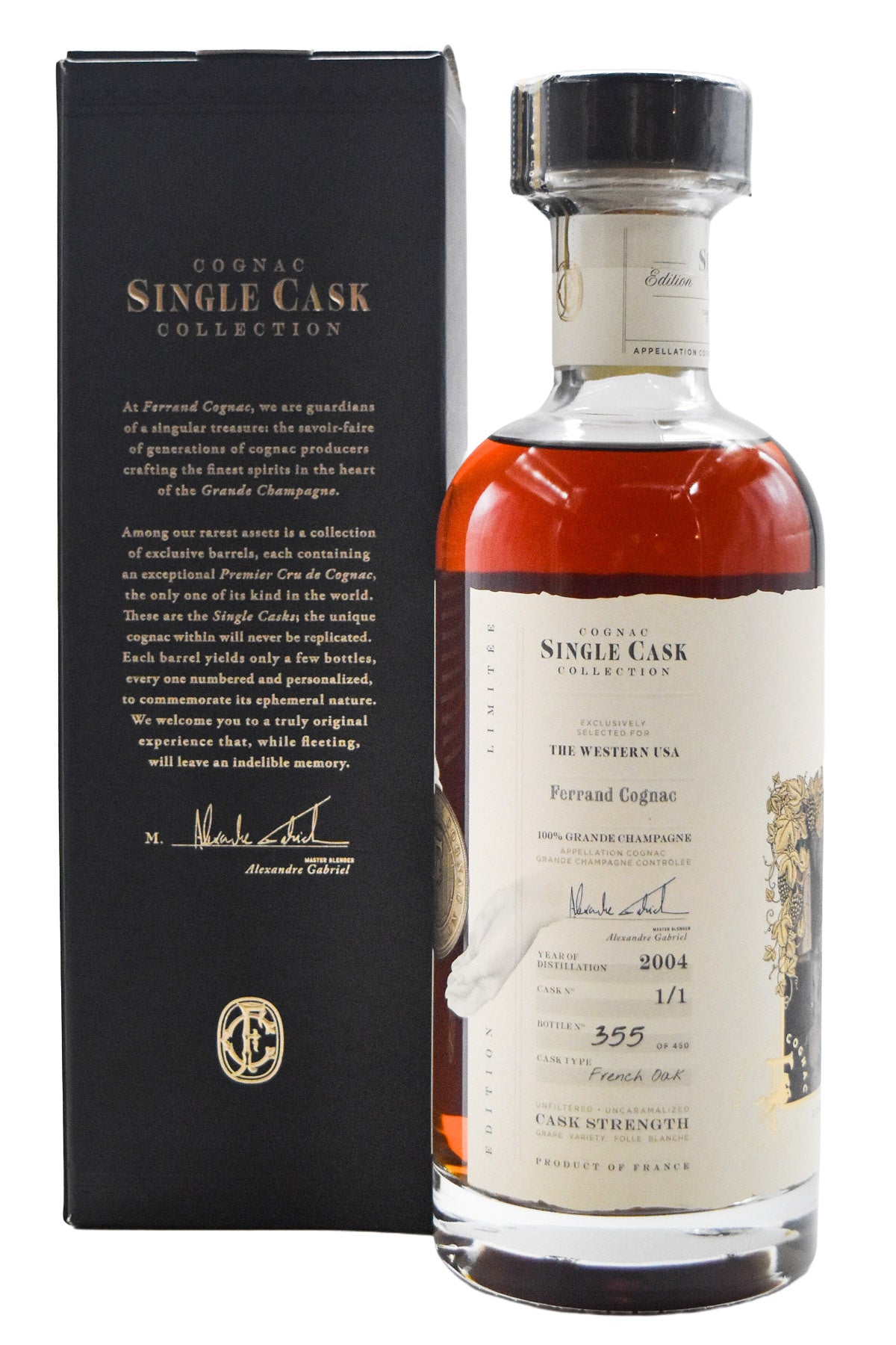 Bottle of Pierre Ferrand Single Cask Collection Vintage Grande Champagne Cognac 2004-Spirits-Flatiron SF