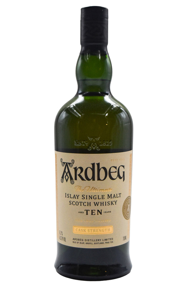 Bottle of Ardbeg 10 Year Cask Strength Islay Scotch Committee Release 2026-Spirits-Flatiron SF