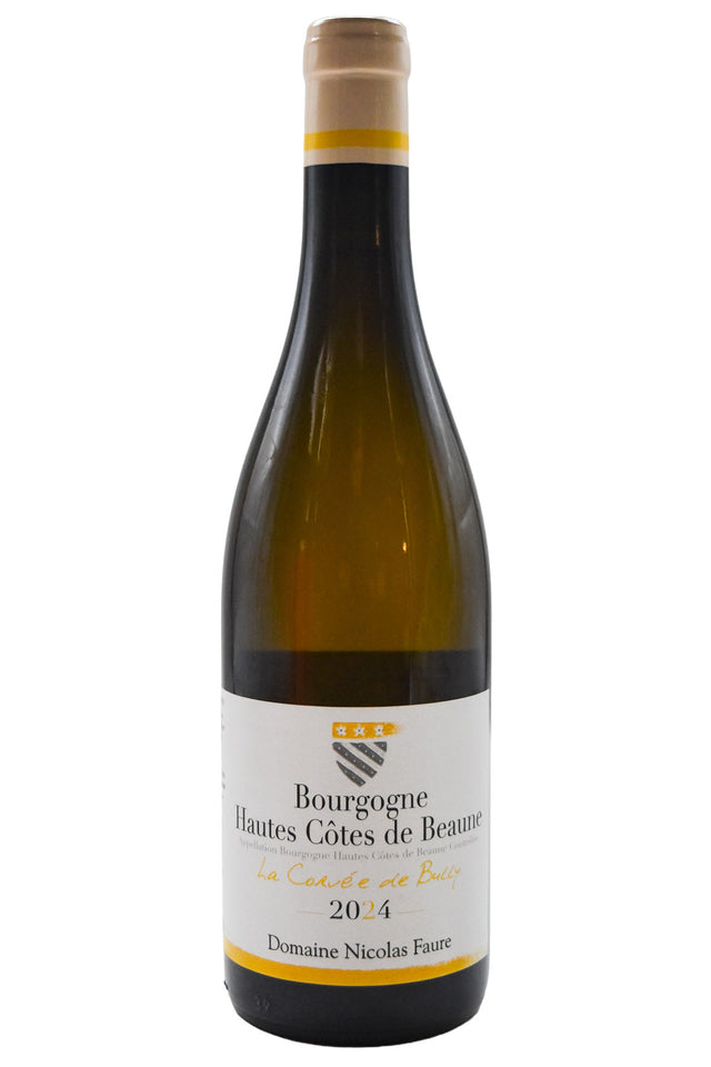 Bottle of Nicolas Faure Bourgogne Hautes Cotes de Beaune Blanc la Corvee de Bully Blanc 2024-White Wine-Flatiron SF