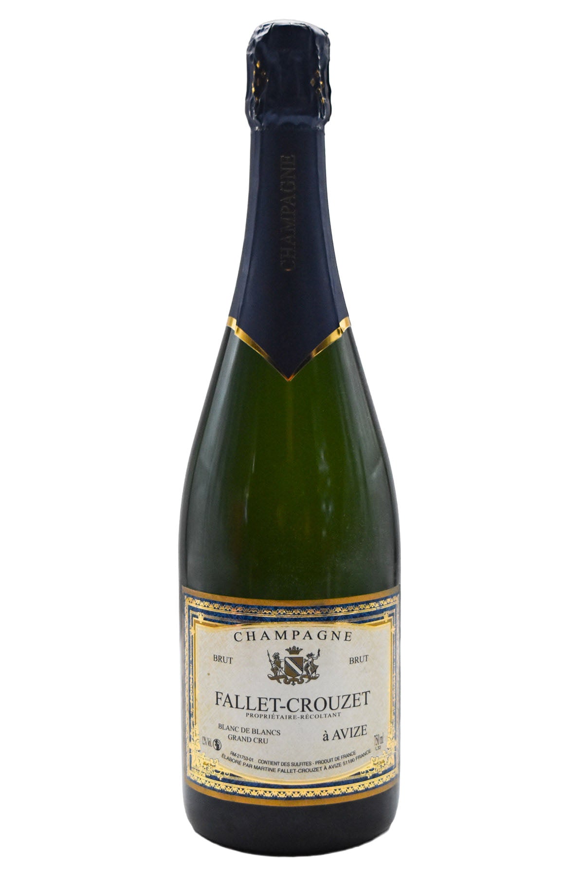 Bottle of Fallet-Crouzet Champagne Brut Blanc de Blancs NV-Sparkling Wine-Flatiron SF