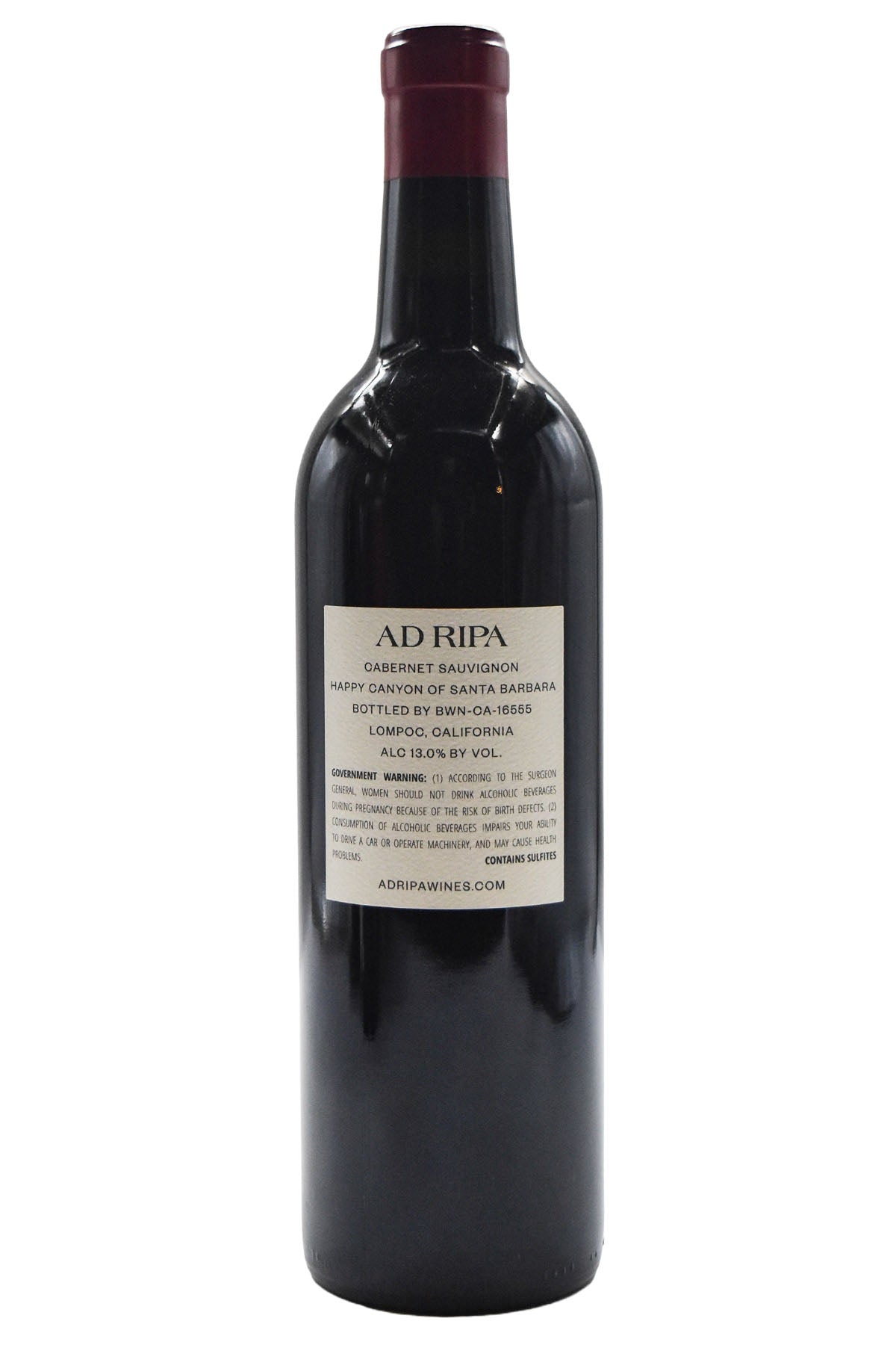 Bottle of Ad Ripa Happy Canyon of Santa Barbara Cabernet Sauvignon 2022-Red Wine-Flatiron SF