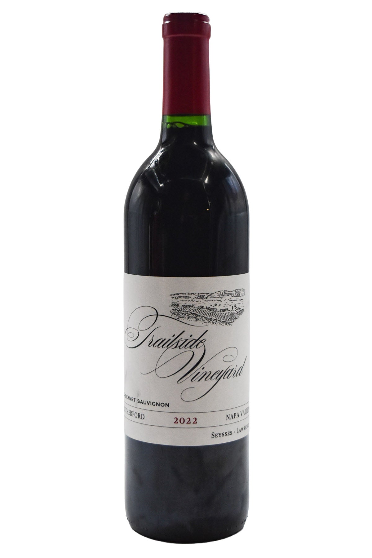 Bottle of Trailside Vineyard Rutherford Cabernet Sauvignon 2022-Red Wine-Flatiron SF