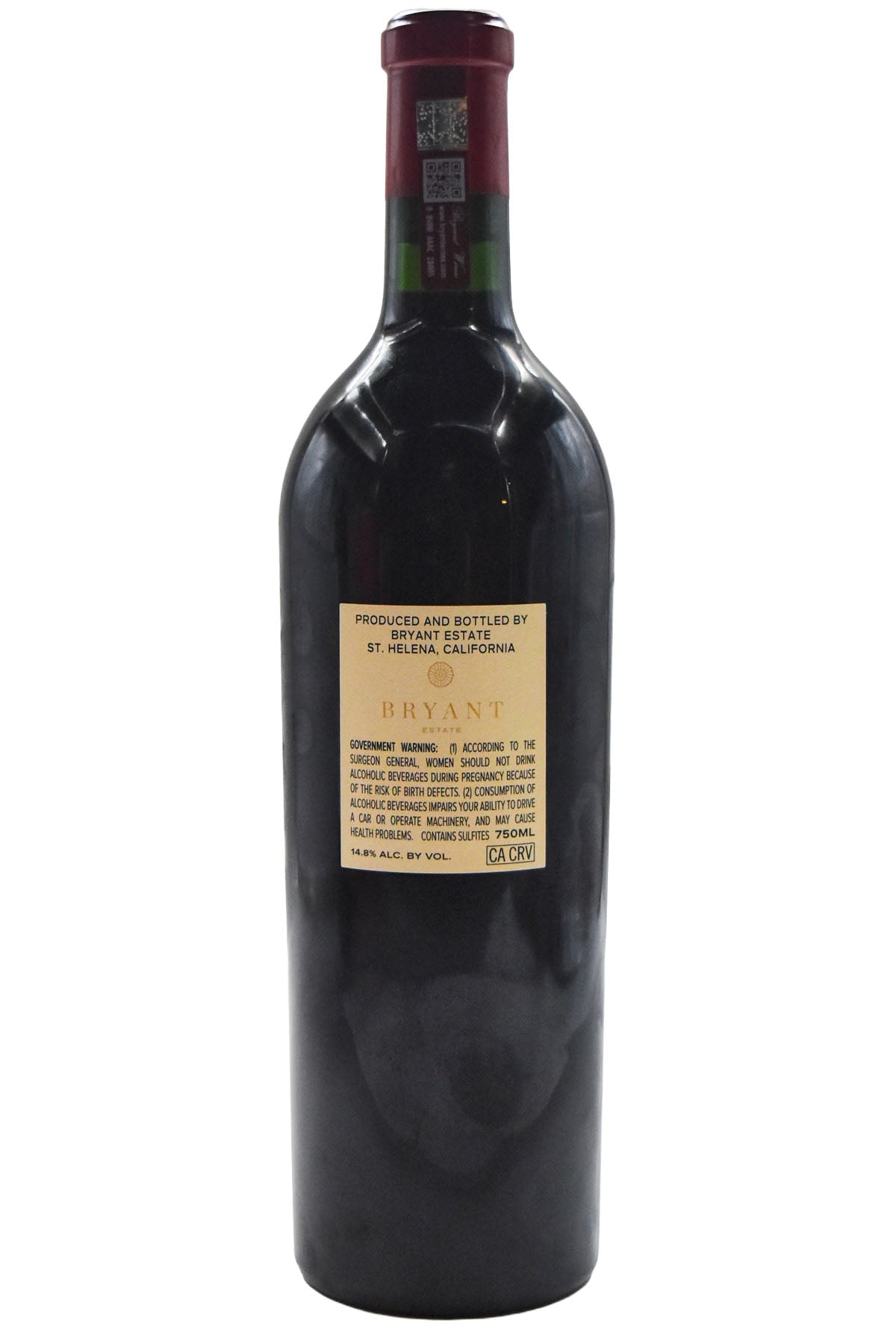 Bottle of Bryant Family Vineyard Napa Valley Cabernet Sauvignon 2023-Red Wine-Flatiron SF