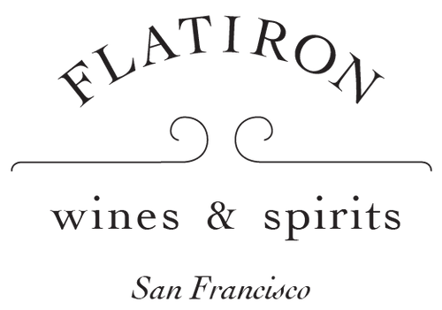 Logo for Flatiron Wines & Spirits location in San Francisco, California.