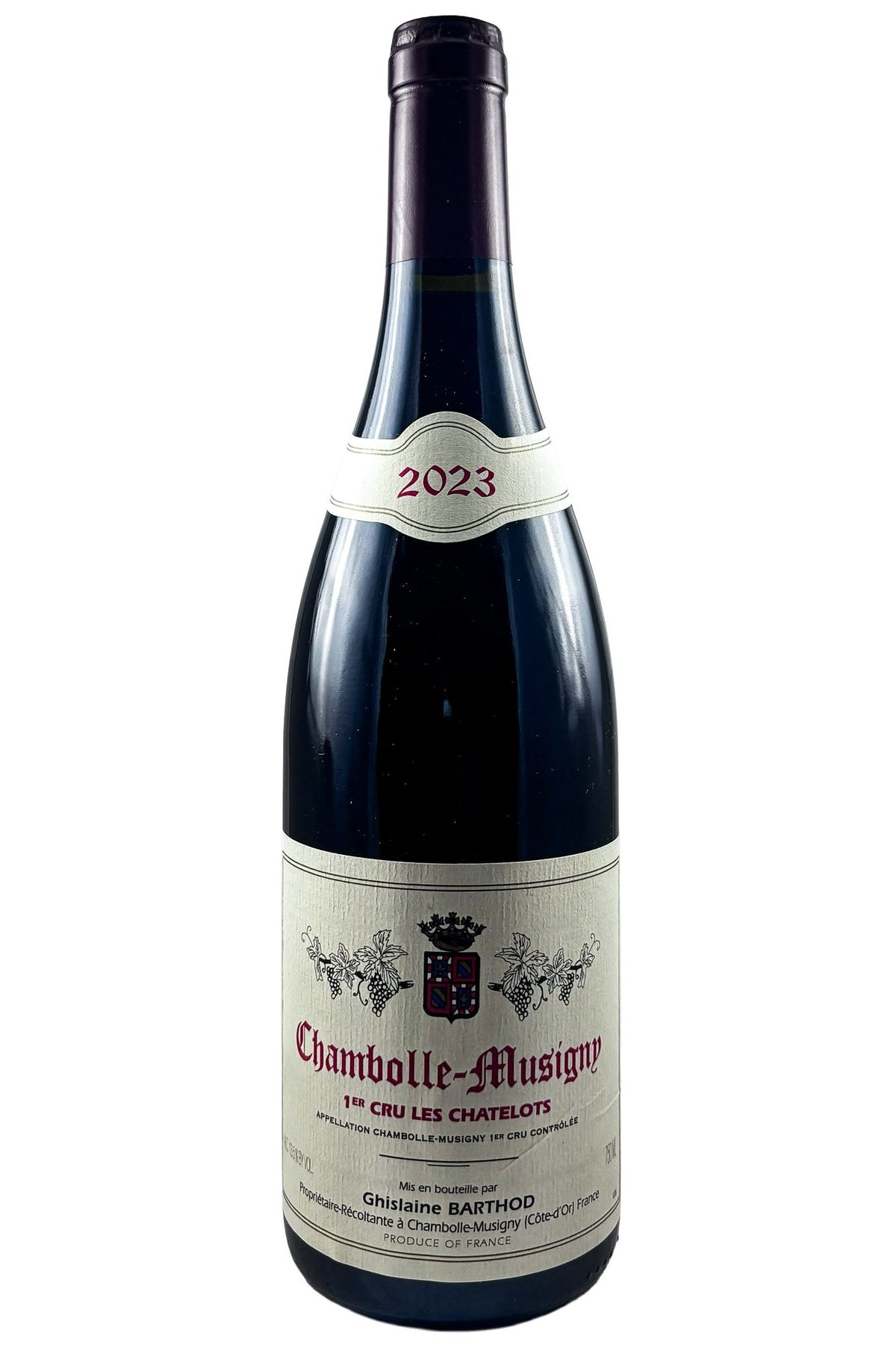 Bottle of Domaine Ghislaine Barthod Chambolle-Musigny 1er Cru Les Chatelots 2023 [NET]-Red Wine-Flatiron SF