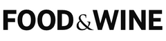 Logo of 'Food & Wine' magazine with black text on a white background