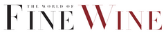 Logo for 'The World of Fine Wine' with 'Fine Wine' in large, bold letters.