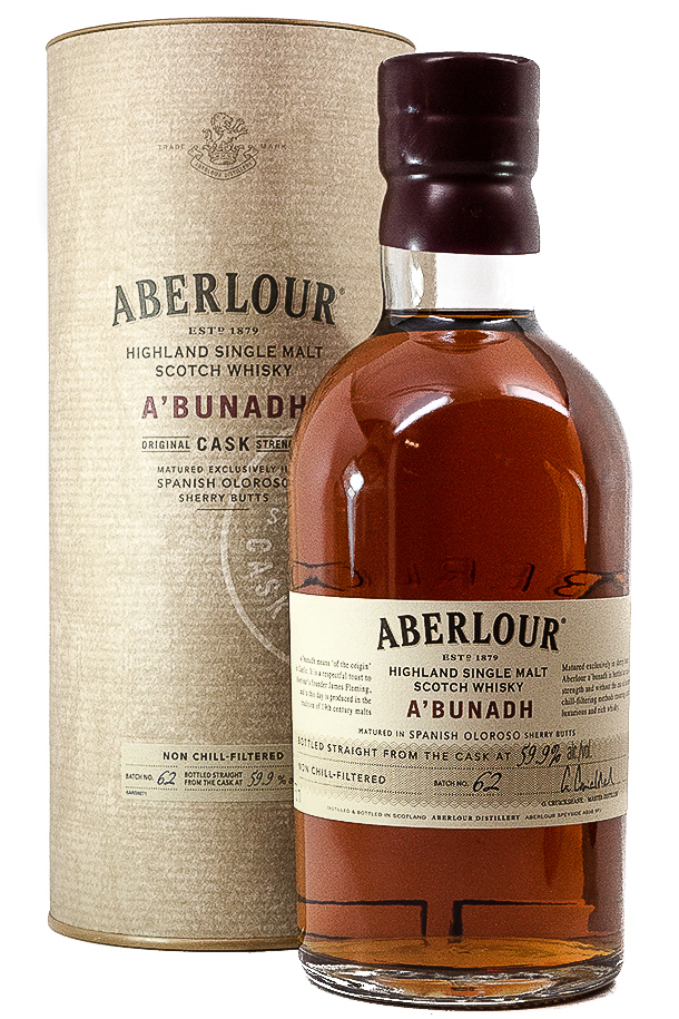 Bottle of Aberlour Single Malt Scotch A'bunadh-Spirits-Flatiron SF