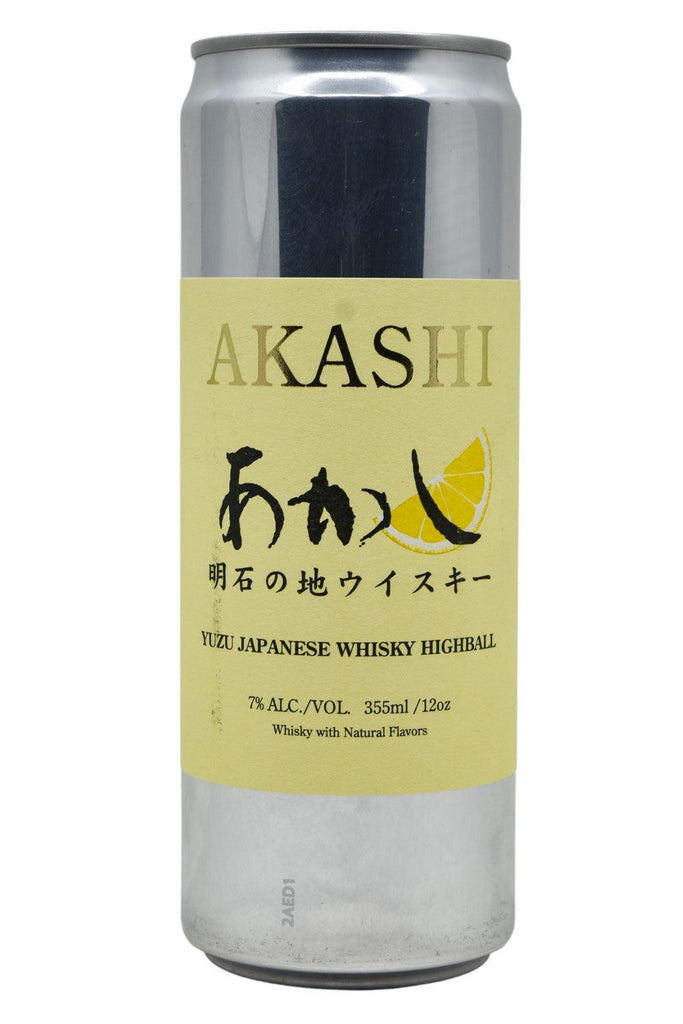 Bottle of Akashi Yuzu Whisky Highball CAN (12oz)-Spirits-Flatiron SF