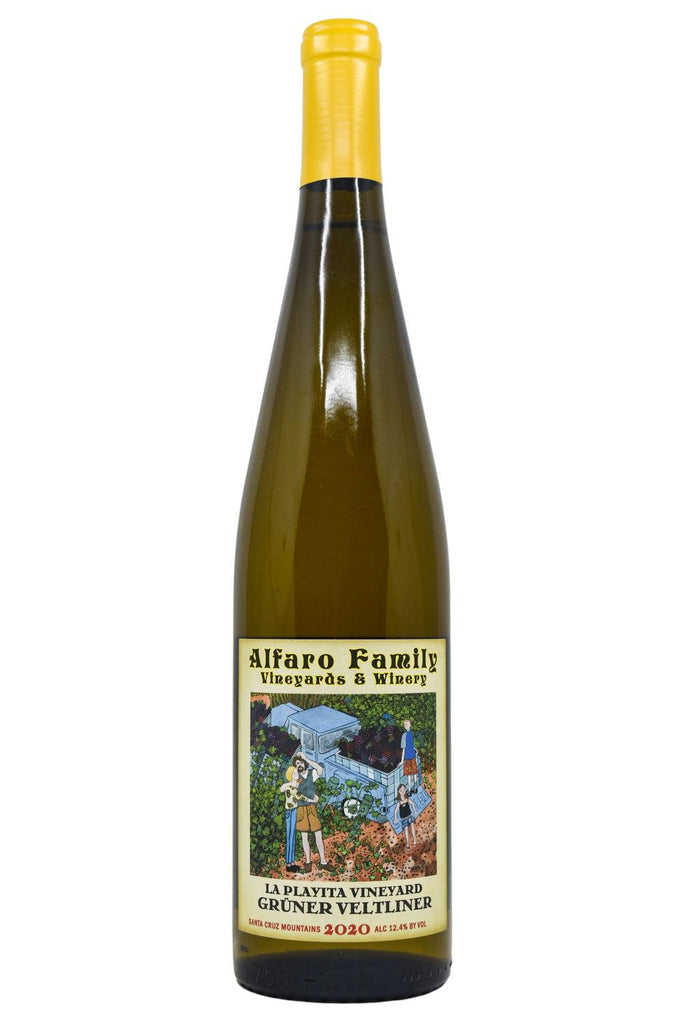 Bottle of Alfaro Family Santa Cruz Mts. Gruner Vetliner La Playita Vineyard 2020-White Wine-Flatiron SF