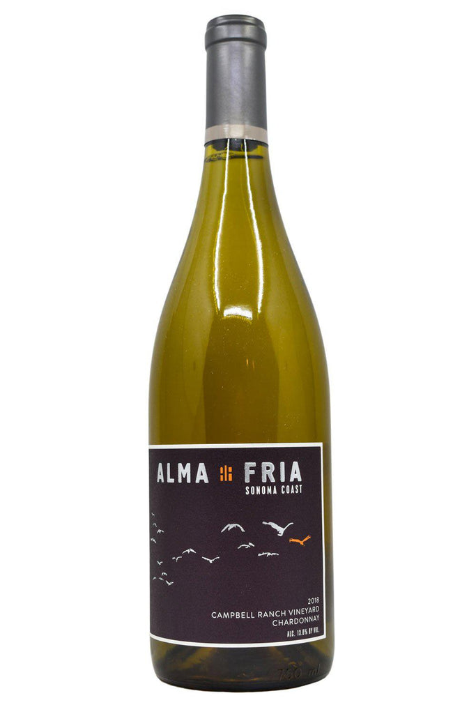 Bottle of Alma Fria Sonoma Coast Chardonnay Campbell Ranch 2018-White Wine-Flatiron SF