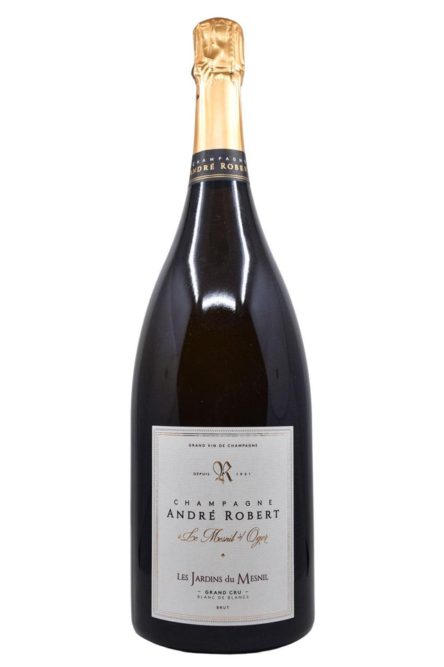 Bottle of Andre Robert Champagne BdB Grand Cru Extra Brut Les Jardins du Mesnil NV (1.5L)-Sparkling Wine-Flatiron SF