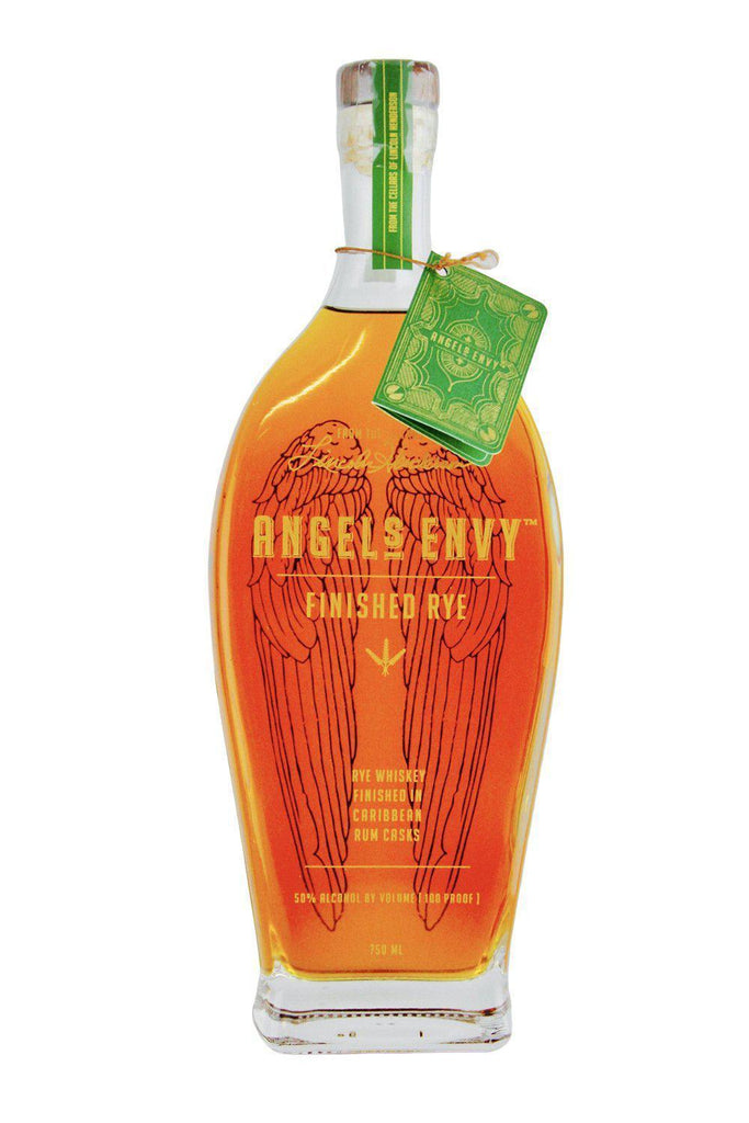 Bottle of Angel's Envy Rye Whiskey Finished in Caribbean Rum Casks-Spirits-Flatiron SF