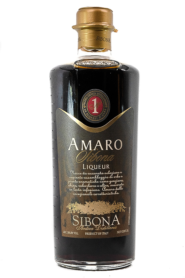 Bottle of Antica Distilleria Sibona Amaro Sibona Liqueur (1L)-Spirits-Flatiron SF