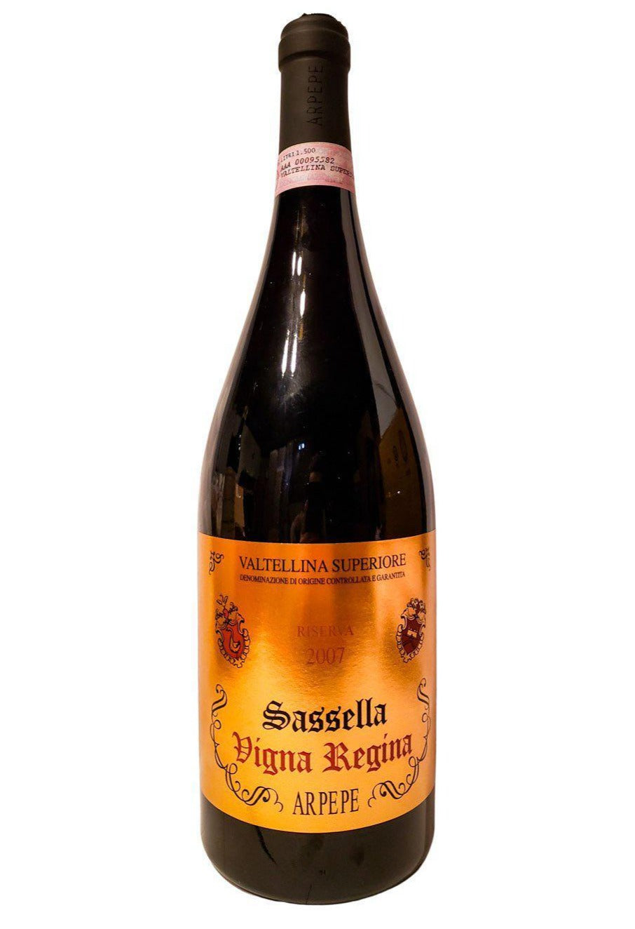 Bottle of ARPEPE Valtellina Riserva Sassella Vigna Regina 2007 (1.5L)-Red Wine-Flatiron SF