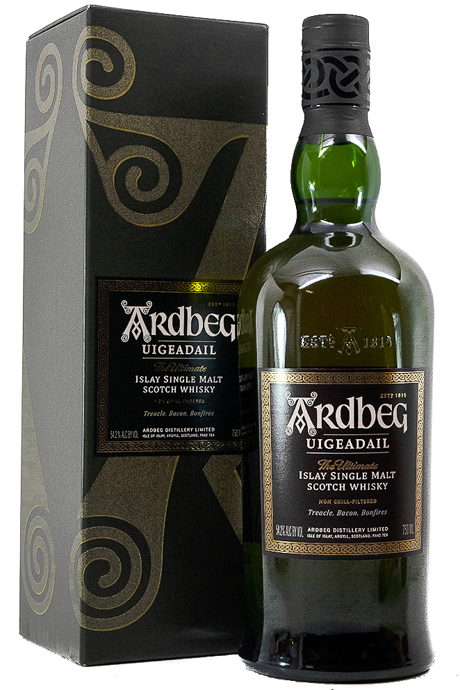 Bottle of Ardbeg Uigeadail Single Malt Scotch Whisky-Spirits-Flatiron SF