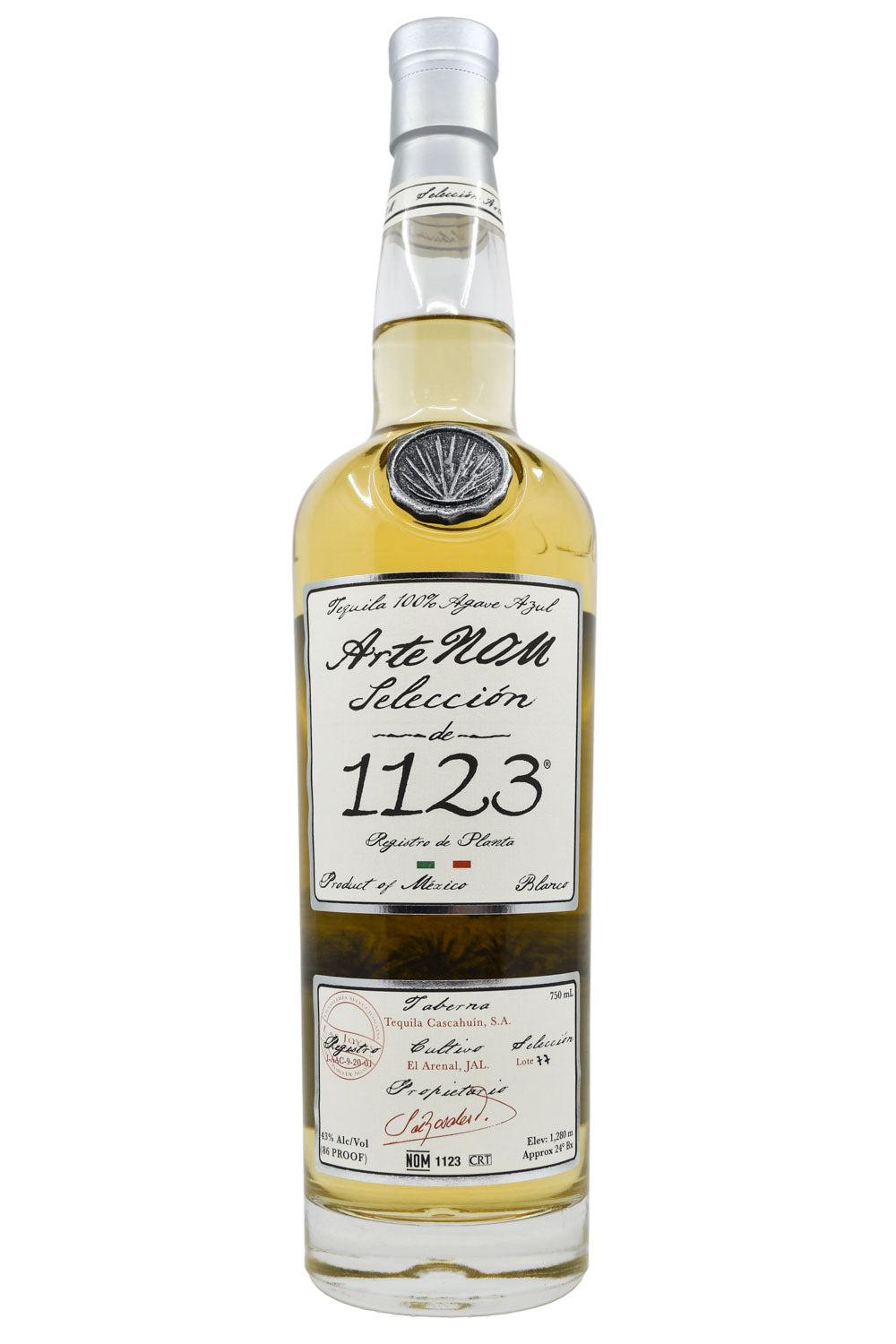 Bottle of ArteNom Seleccion 1123 Tequila Blanco-Spirits-Flatiron SF