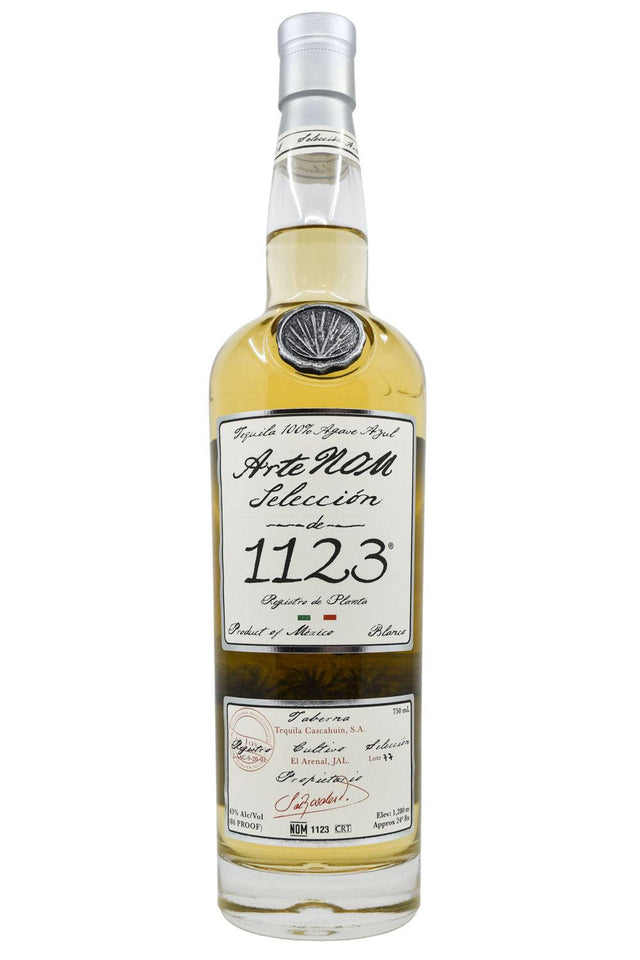 Bottle of ArteNom Seleccion 1123 Tequila Blanco-Spirits-Flatiron SF