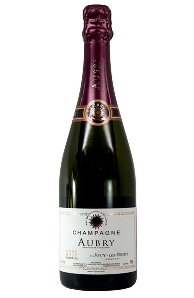 Bottle of Aubry Champagne Rose 1er Cru Brut NV-Sparkling Wine-Flatiron SF