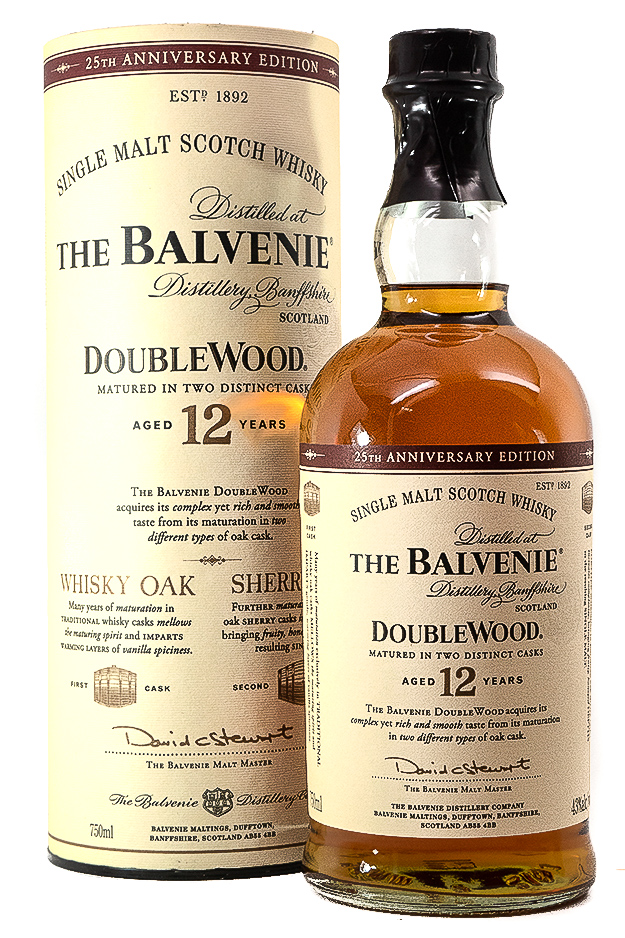 Bottle of Balvenie 12 year Doublewood Single Malt Scotch-Spirits-Flatiron SF