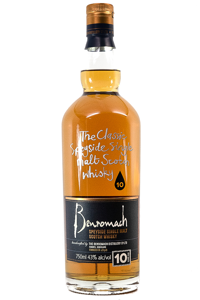 Bottle of Benromach 10 Year Old Single Malt Scotch-Spirits-Flatiron SF
