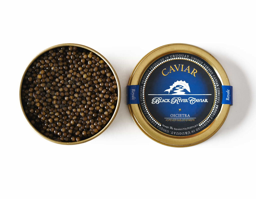 Bottle of Black River - Russian Oscietra Caviar - Royale Selection 100g-Grocery-Flatiron SF