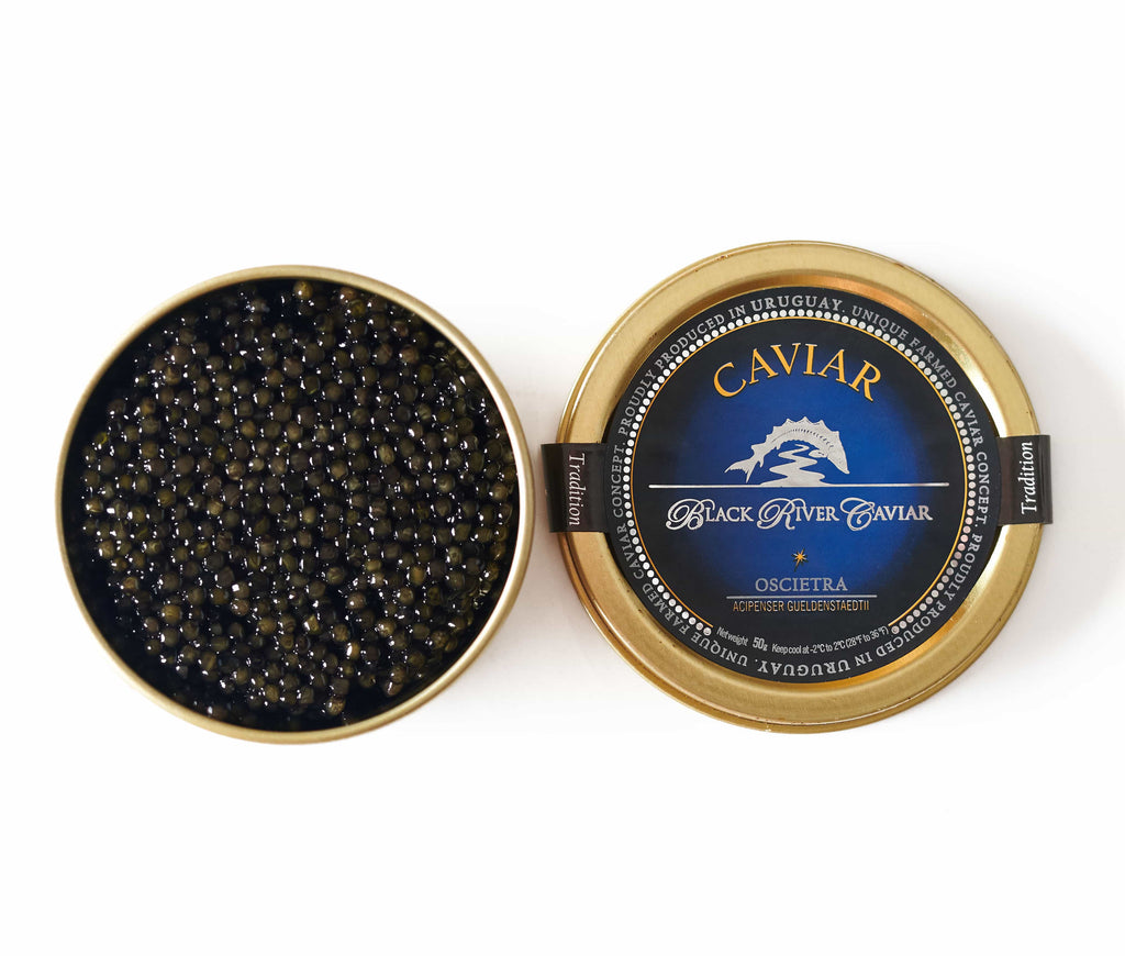 Bottle of Black River - Russian Oscietra Caviar - Tradition Selection 100g-Grocery-Flatiron SF
