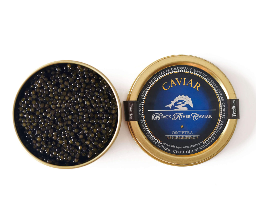 Bottle of Black River - Russian Oscietra Caviar - Tradition Selection 50g-Grocery-Flatiron SF
