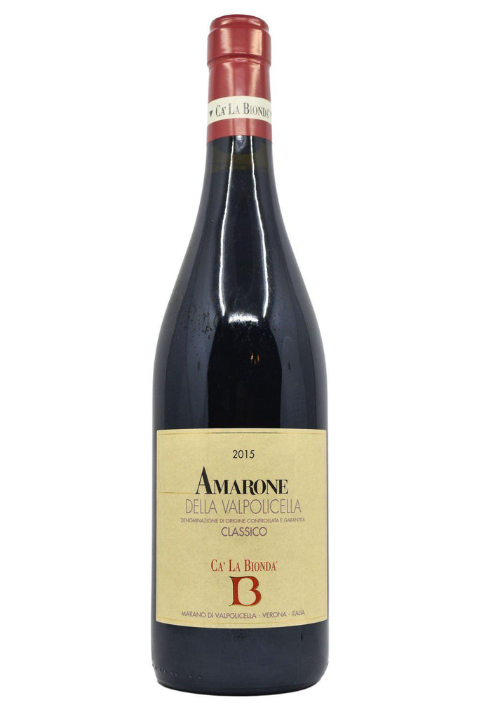 Bottle of Ca' La Bionda Amarone della Valpolicella Classico 2015-Red Wine-Flatiron SF