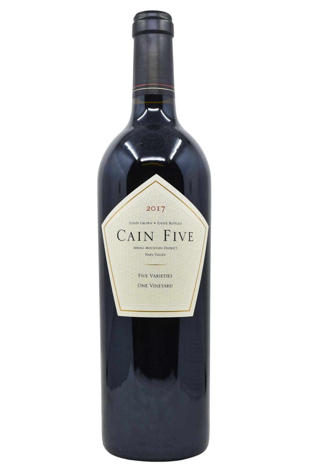 Bottle of Cain Vineyard & Winery Spring Mountain Red Blend Cain Five 2017-Red Wine-Flatiron SF