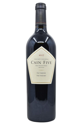 Bottle of Cain Vineyard & Winery Spring Mountain Red Blend Cain Five 2017-Red Wine-Flatiron SF