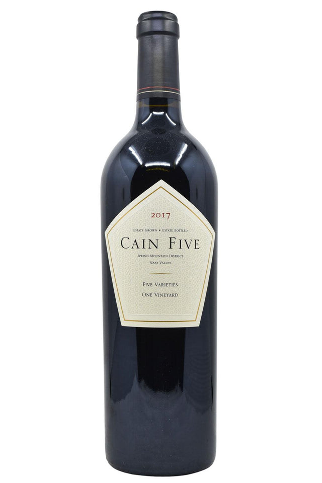Bottle of Cain Vineyard & Winery Spring Mountain Red Blend Cain Five 2017-Red Wine-Flatiron SF