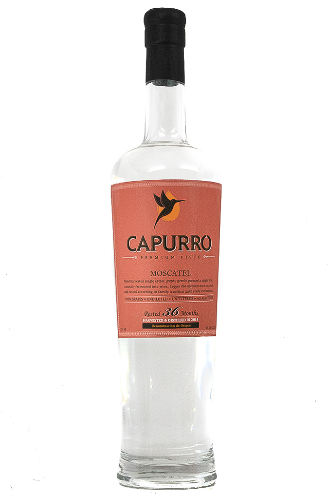 Bottle of Capurro Pisco Moscatel-Spirits-Flatiron SF