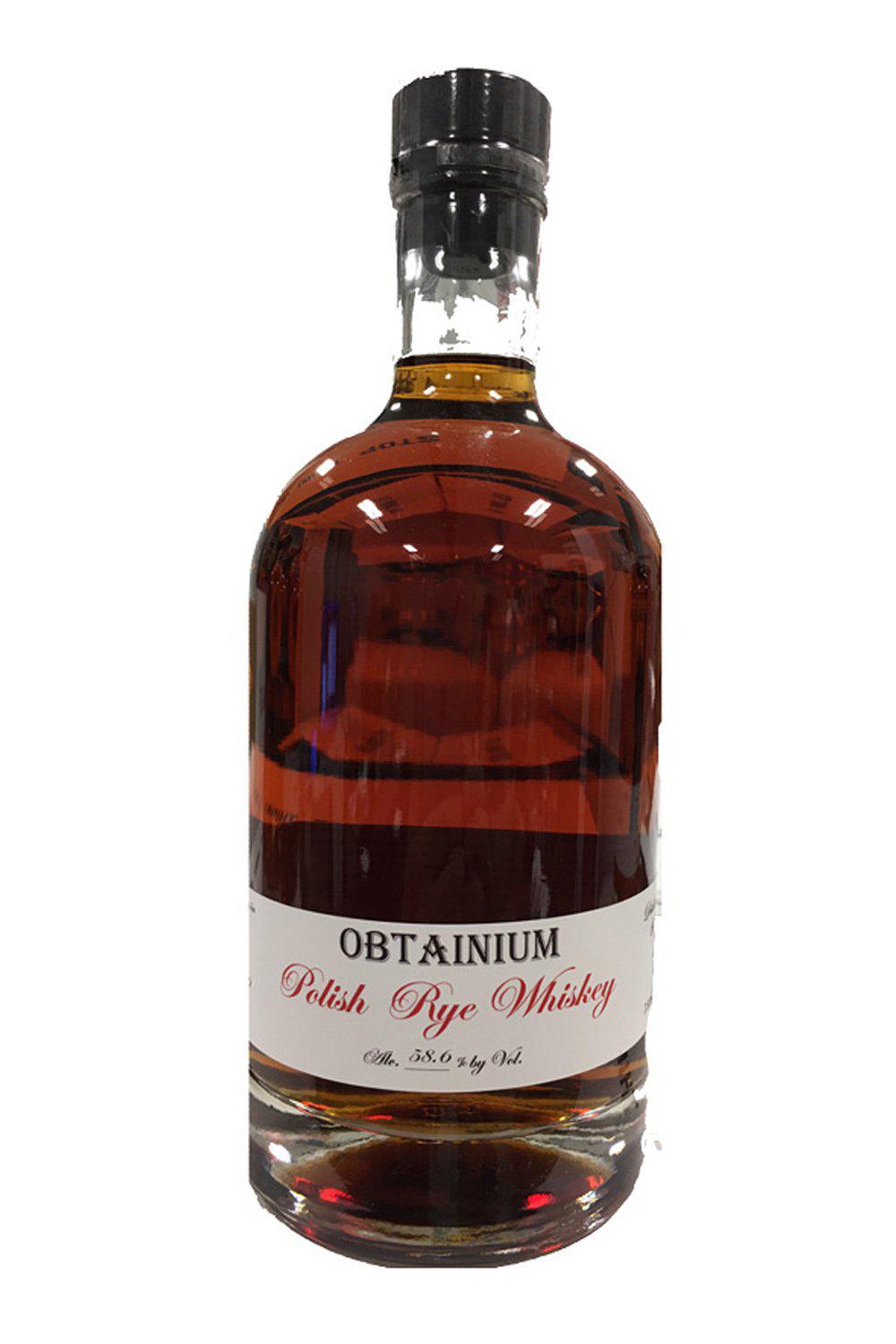 Bottle of Cat's Eye Distillery Obtainium 8 year Polish Rye Whiskey-Spirits-Flatiron SF