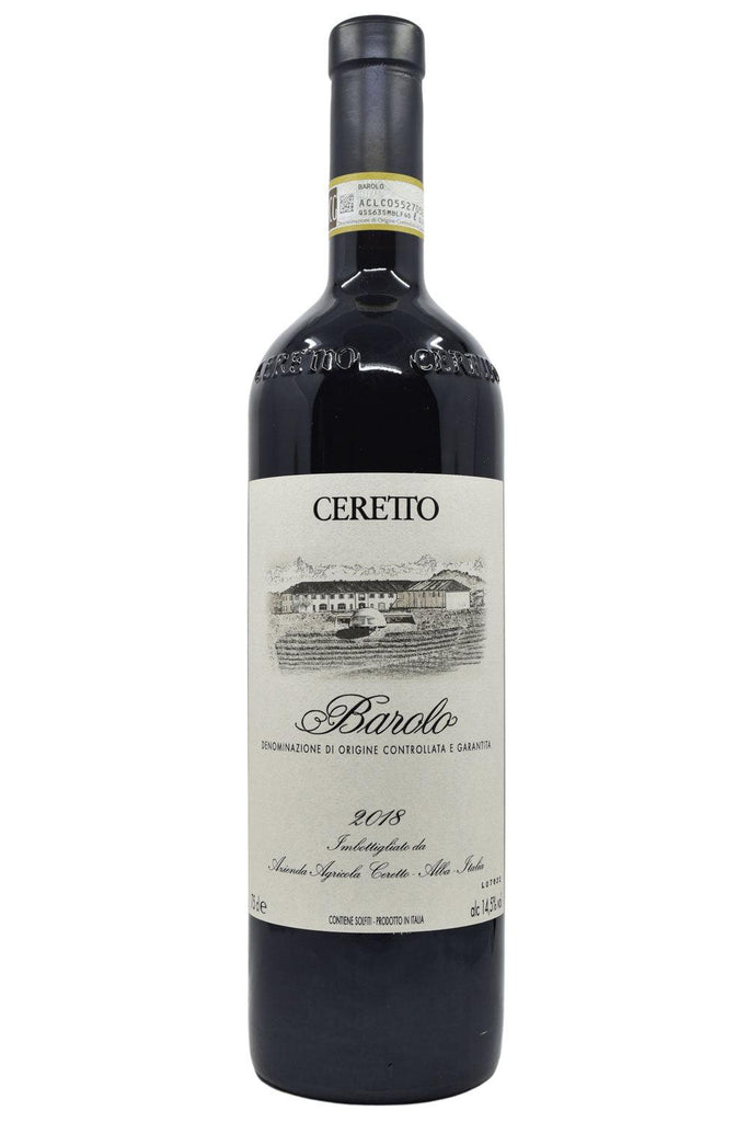 Bottle of Ceretto Barolo 2018-Red Wine-Flatiron SF