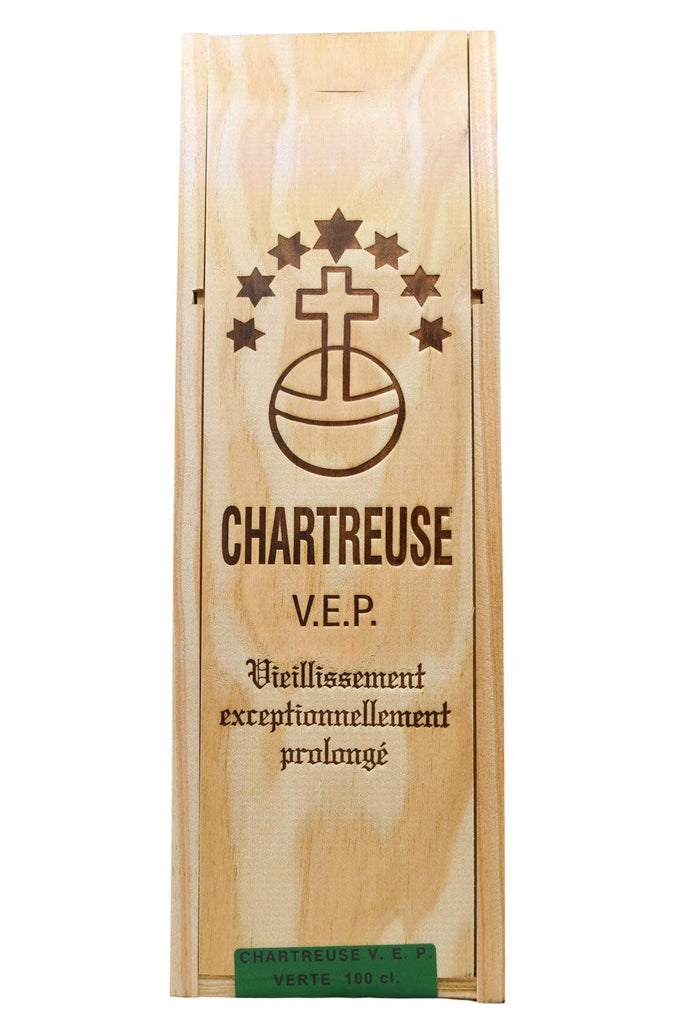 Bottle of Chartreuse VEP Green (1L)-Spirits-Flatiron SF