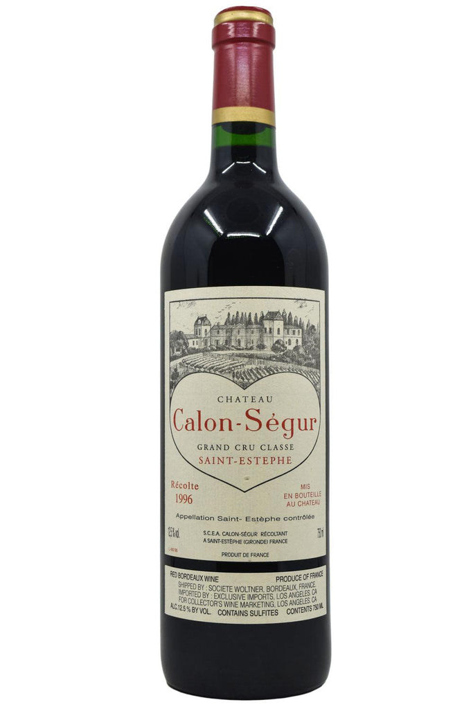 Bottle of Chateau Calon-Segur Saint-Estephe 1996-Red Wine-Flatiron SF