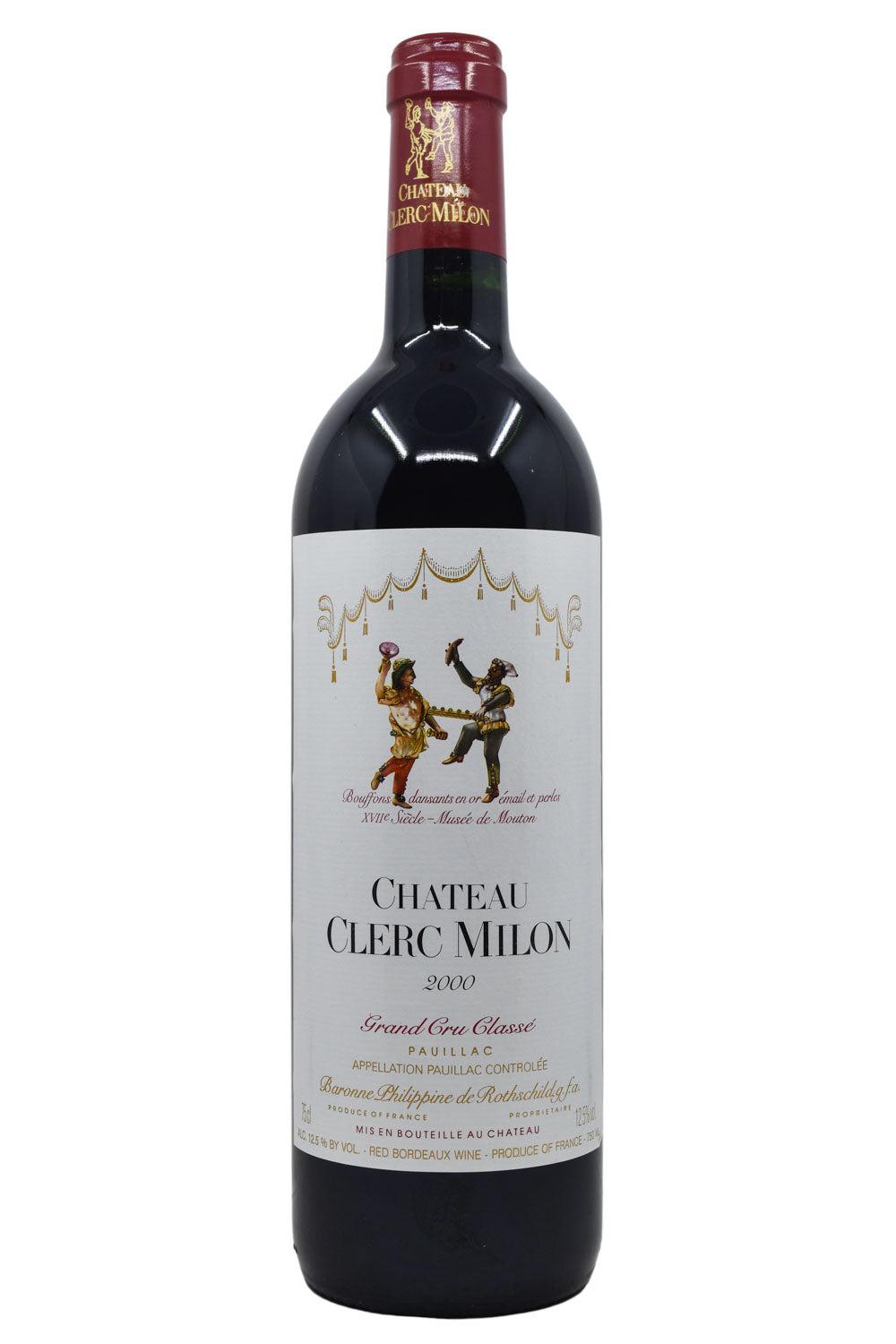 Bottle of Chateau Clerc Milon Pauillac 2000-Red Wine-Flatiron SF