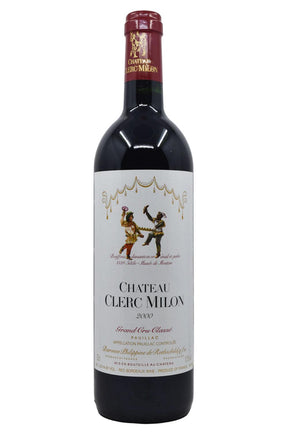 Bottle of Chateau Clerc Milon Pauillac 2000-Red Wine-Flatiron SF
