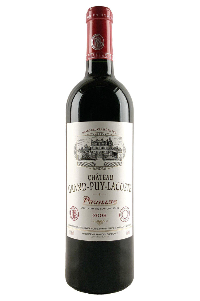 Bottle of Chateau Grand-Puy-Lacoste Pauillac 2008-Red Wine-Flatiron SF