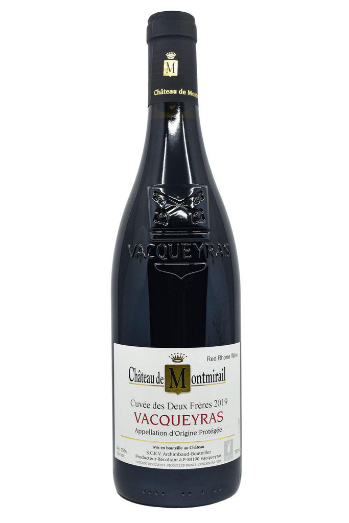Bottle of Chateau de Montmirail Vacqueyras Cuvee des Deux Freres 2019-Red Wine-Flatiron SF