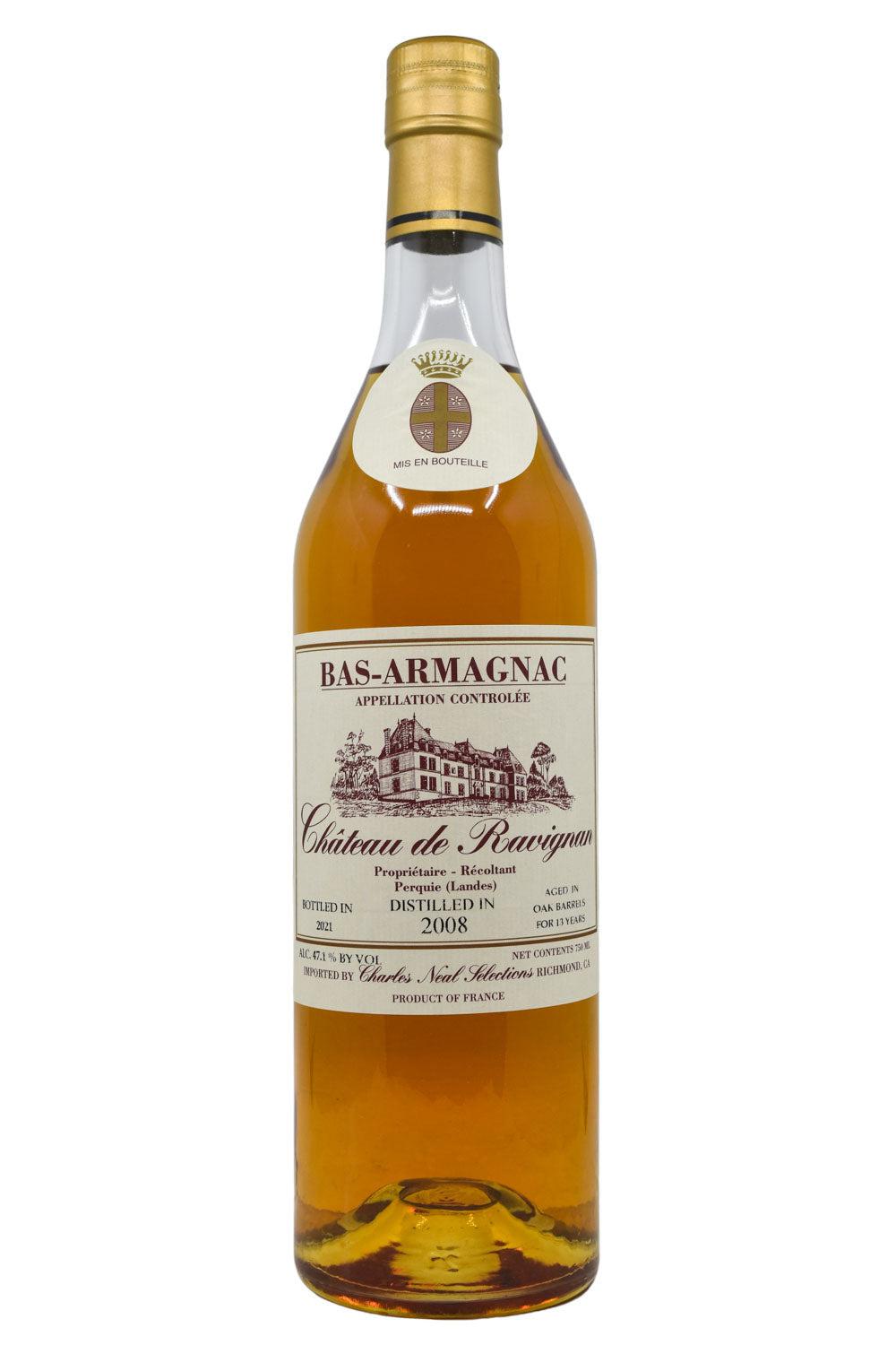 Bottle of Chateau de Ravignan Bas-Armagnac 2008-Spirits-Flatiron SF