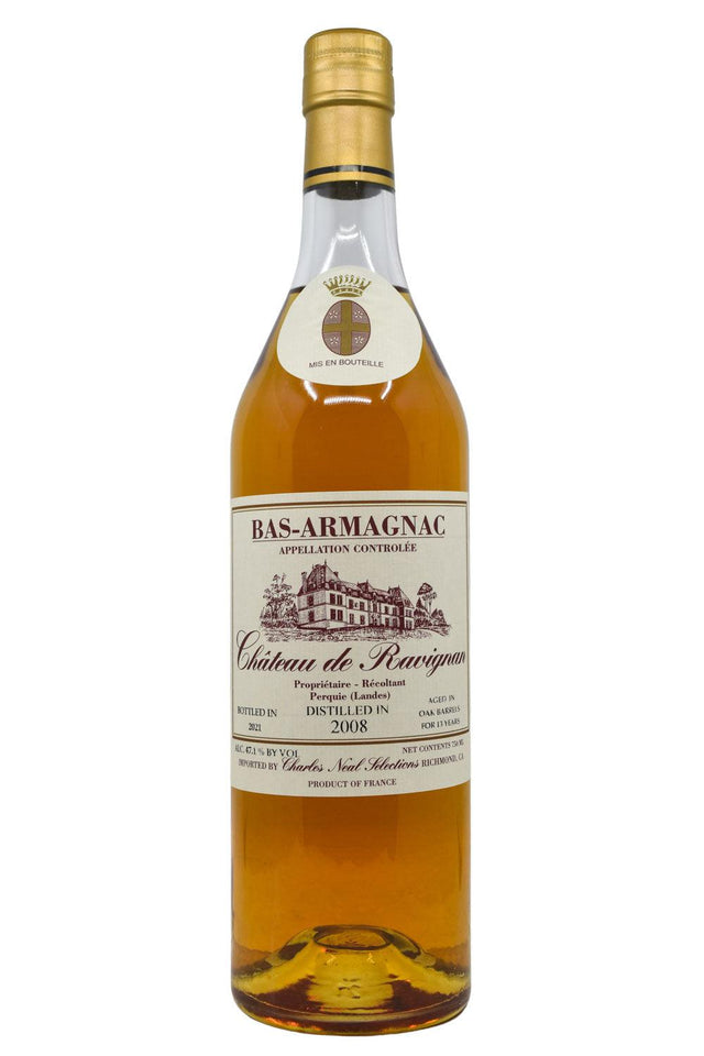 Bottle of Chateau de Ravignan Bas-Armagnac 2008-Spirits-Flatiron SF