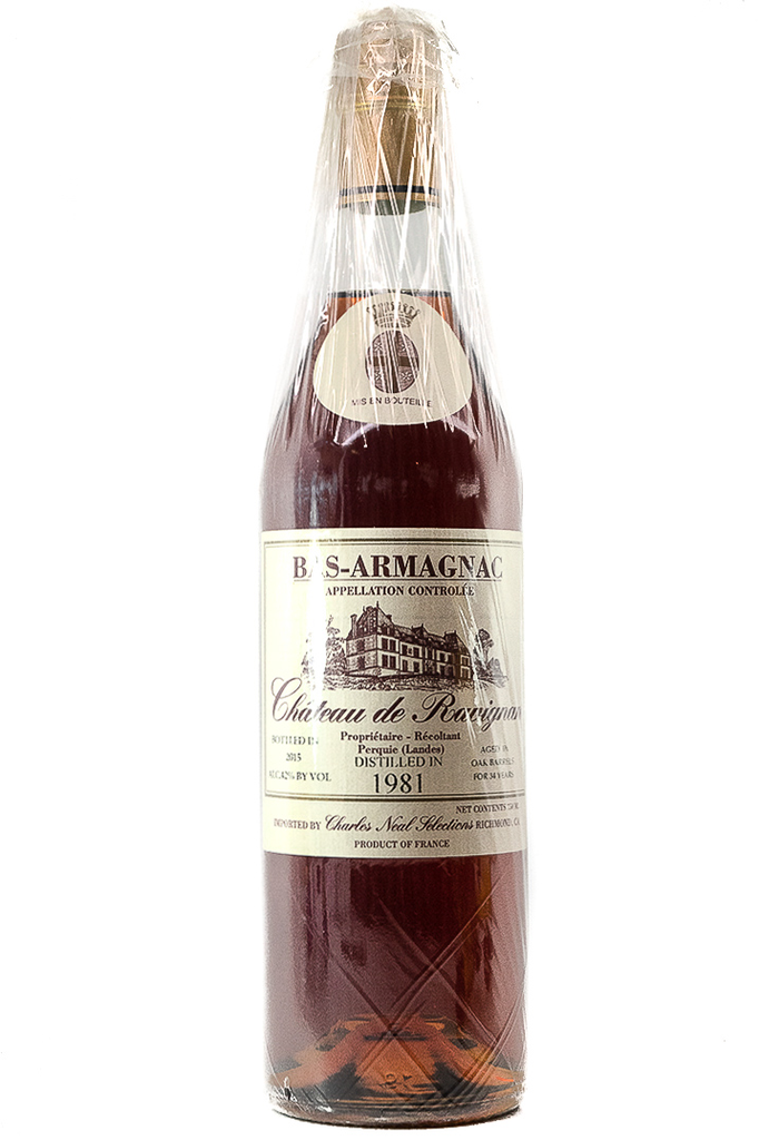 Bottle of Chateau de Ravignan Vintage Armagnac 1981-Spirits-Flatiron SF