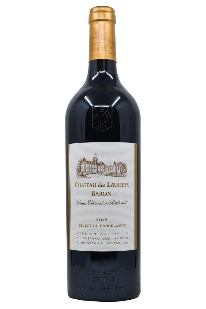 Bottle of Chateau des Laurets Baron Selection Parcellaire Puisseguin Saint-Emilion 2015-Red Wine-Flatiron SF