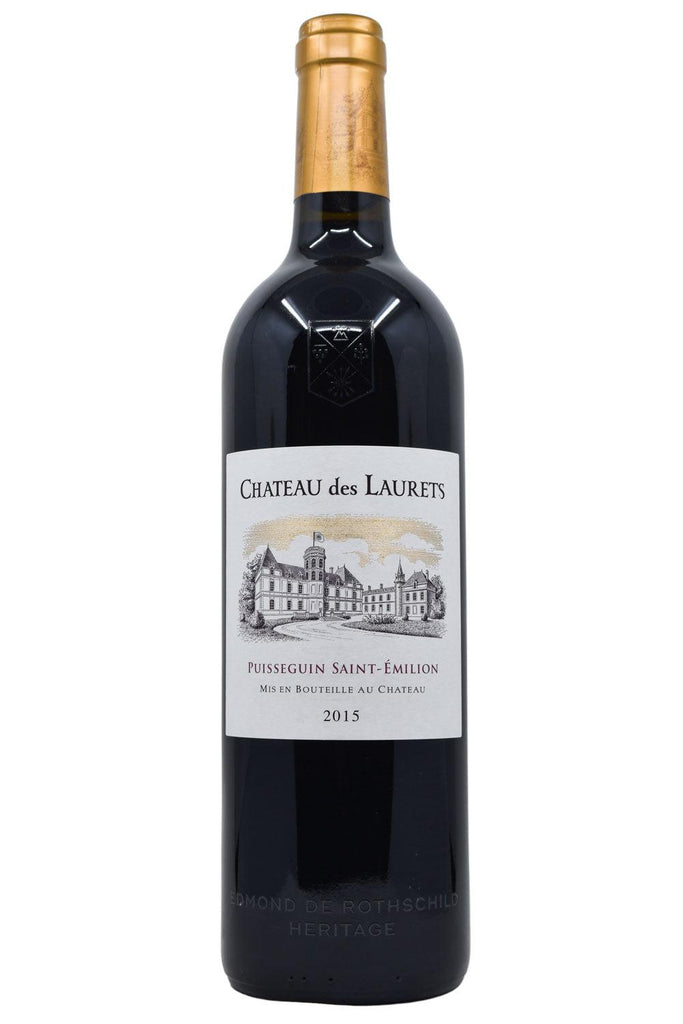Bottle of Chateau des Laurets Puisseguin Saint-Emilion 2015-Red Wine-Flatiron SF